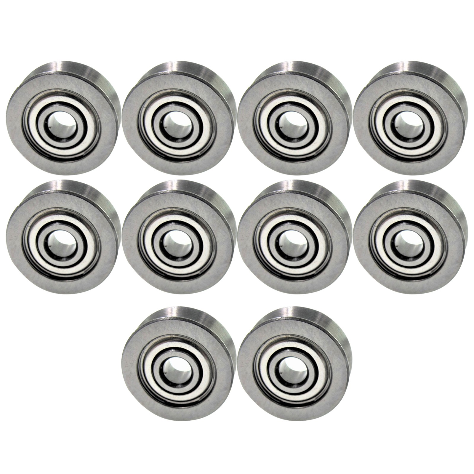 10Pcs V623ZZ Groove Guide Pulley Rail Ball Bearings For Linear Motion System B