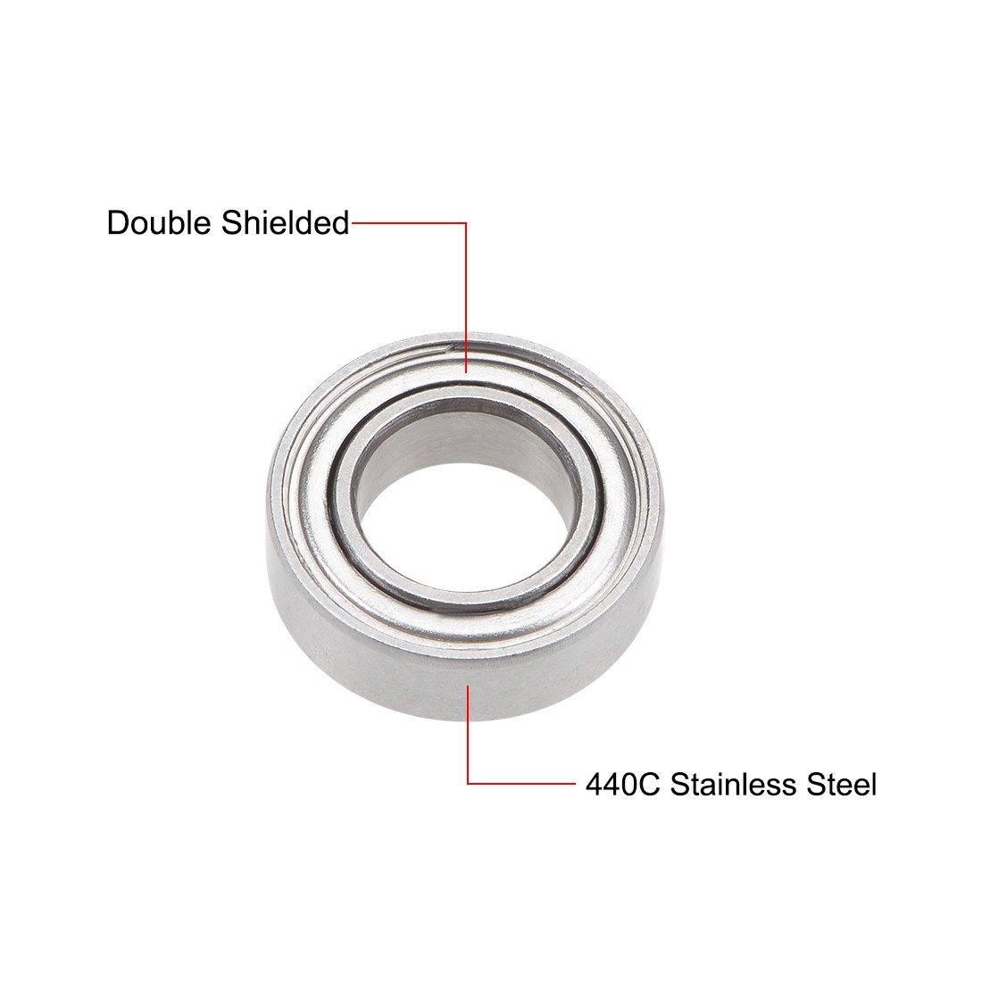 SMR137ZZ Stainless Steel Ball Bearing 7x13x4mm Shielded MR137ZZ Bearings 5Pack