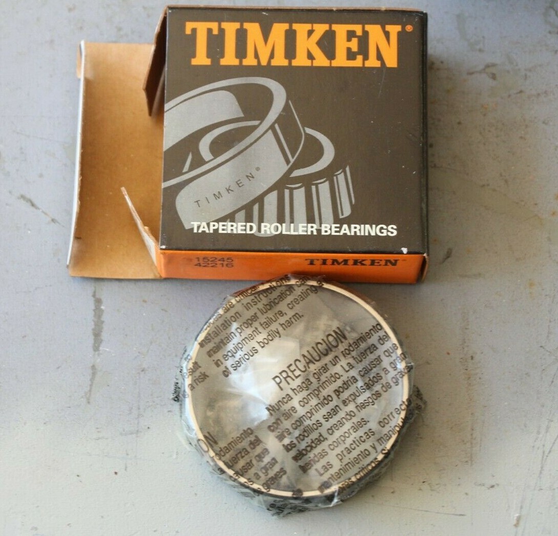 New In Box, Timken 15245 Bearing Cup, 2.4409″ OD, 9/16″ W, 42216 Urschel, BFF