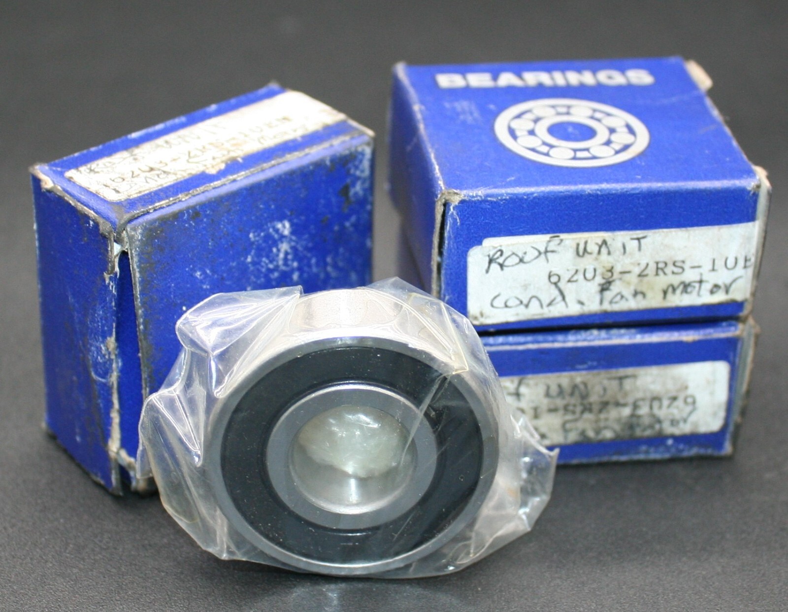 Three (3) RBI 6203 2RS 10EM Deep Groove Bearing 5/8″ ID China NEW