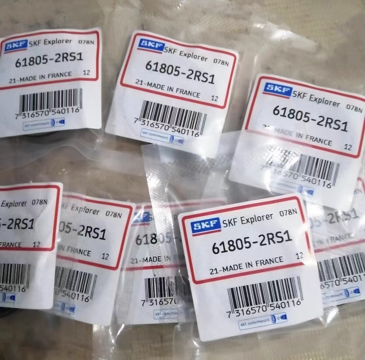 NEW SKF 61805-2RS1 Deep Groove Ball Bearing 1PCS #NN