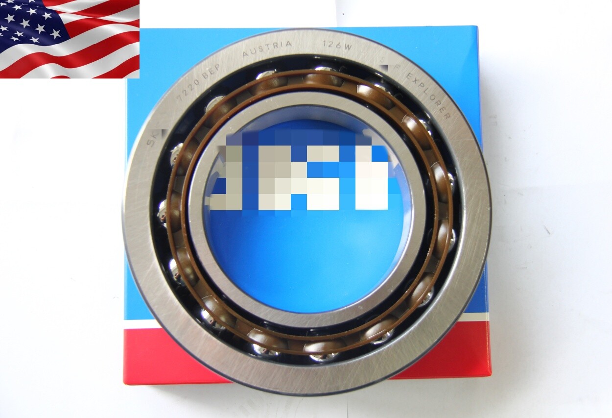NEW 100x180x34 mm Light Series Angular Contact Bearing For SKF 7220 BEP US STOCK