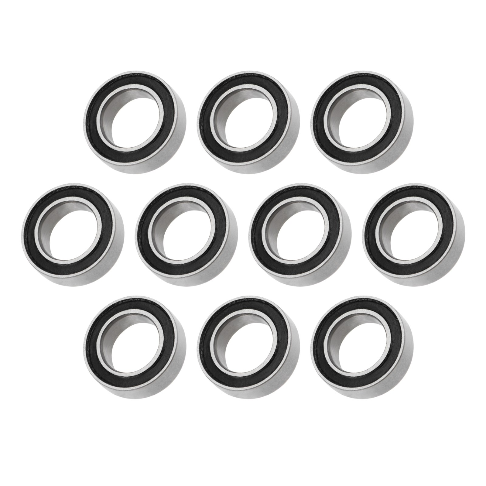 Bearings (MR106-2RS, 6mmx10mmx3mm) 10Pcs, Chromium Steel Double Sealed