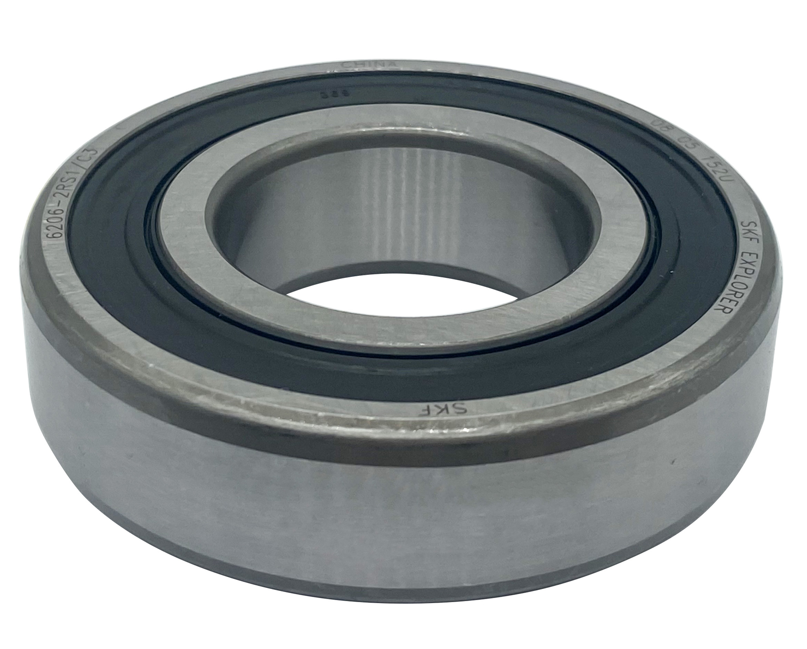 2PACK SKF 6206-2RS1/C3 30X62X16MM C3 Clearance Double Rubber Sealed Bearings