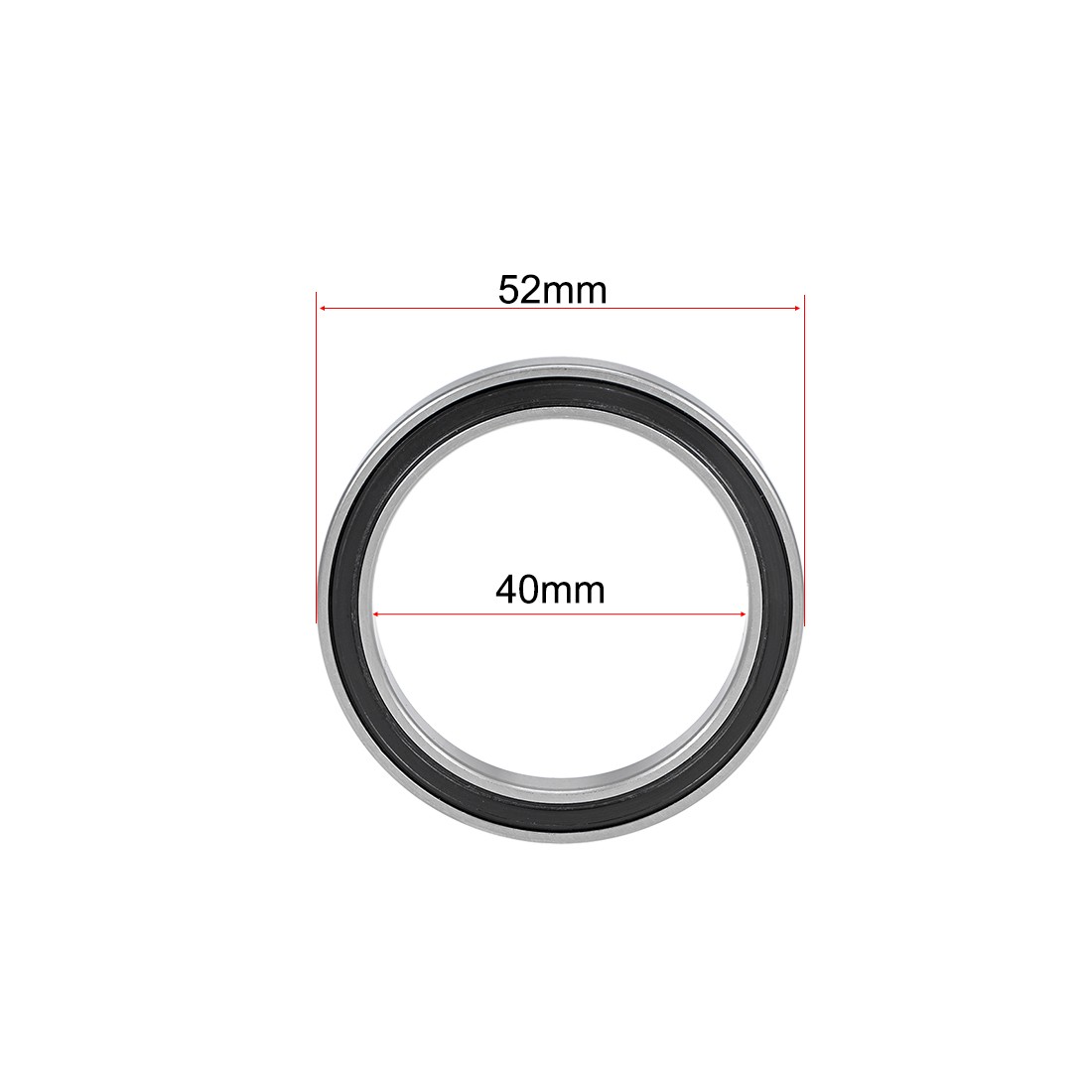 6808-2RS Deep Groove Ball Bearings 52mm ID 52mm OD 7mm 4pcs