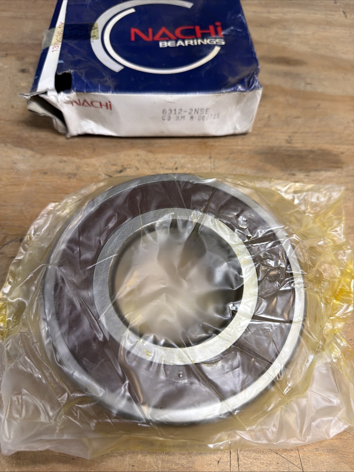 Nachi 6312-2NSE Ball Bearing Deep Groove 60mm ID X 130mm OD x 31mm Width (d3)