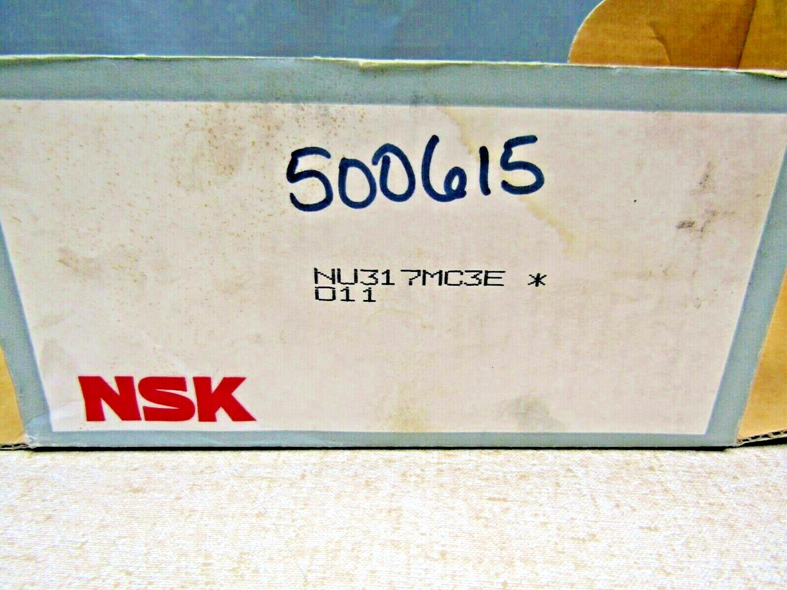 NSK Japan NU317M C3 85mm X 180mm X 41mm Cylindrical Roller Bearing