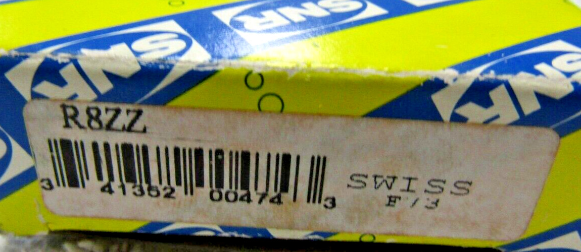 👍NEW SNR SINGLE ROW SHIELDED BEARING 1/2″ BORE x 1-1/8″ OD x 5/16″ WIDTH R8ZZ