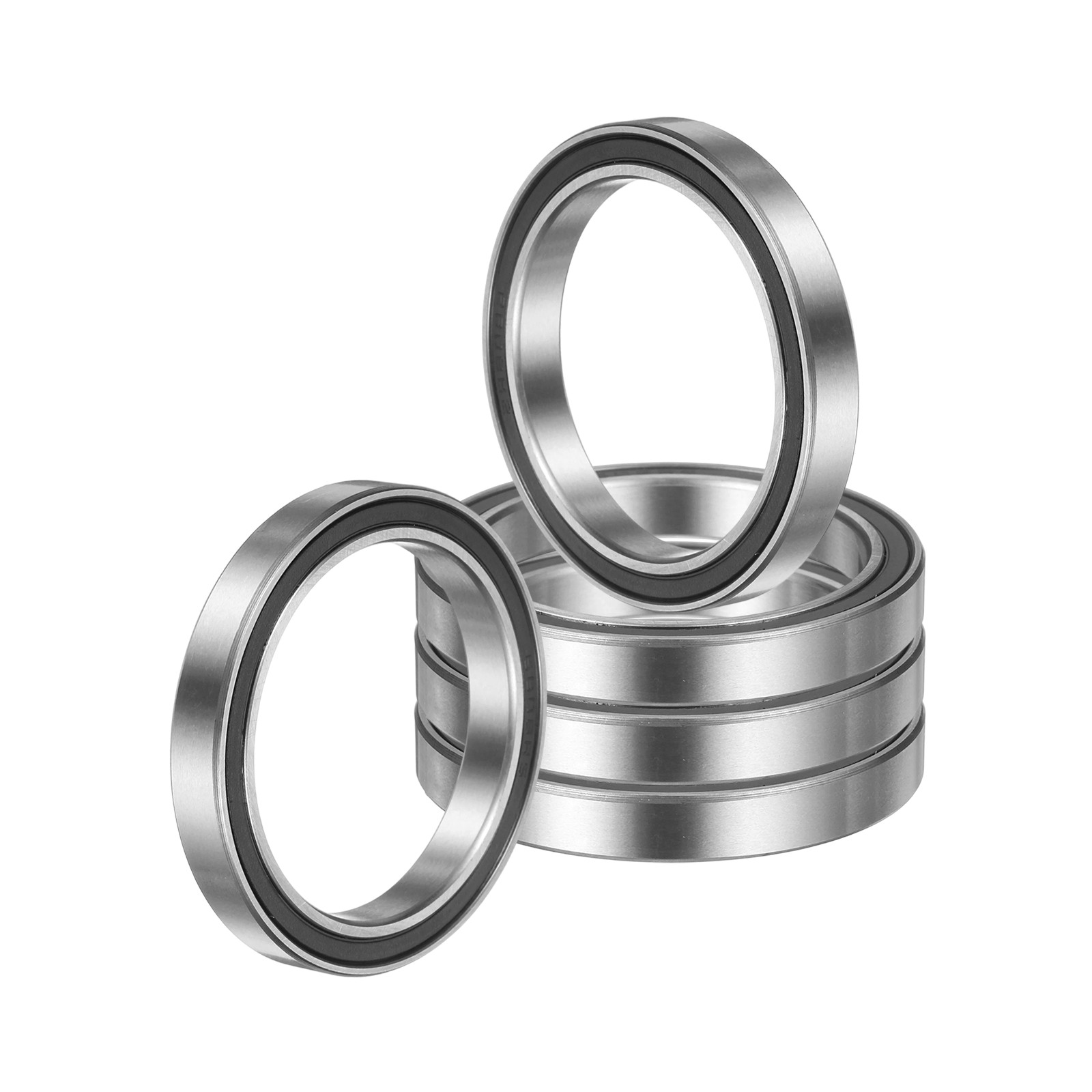 5 Pack 40 x 52 x 7mm 6808 2RS Deep Groove Ball Bearings ABEC5