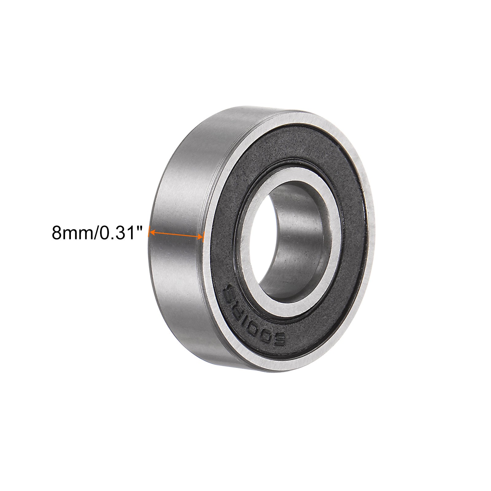 4pcs 6001-2RS Deep Groove Ball Bearings Chrome Steel ABEC5 Bearing 12x28x8mm