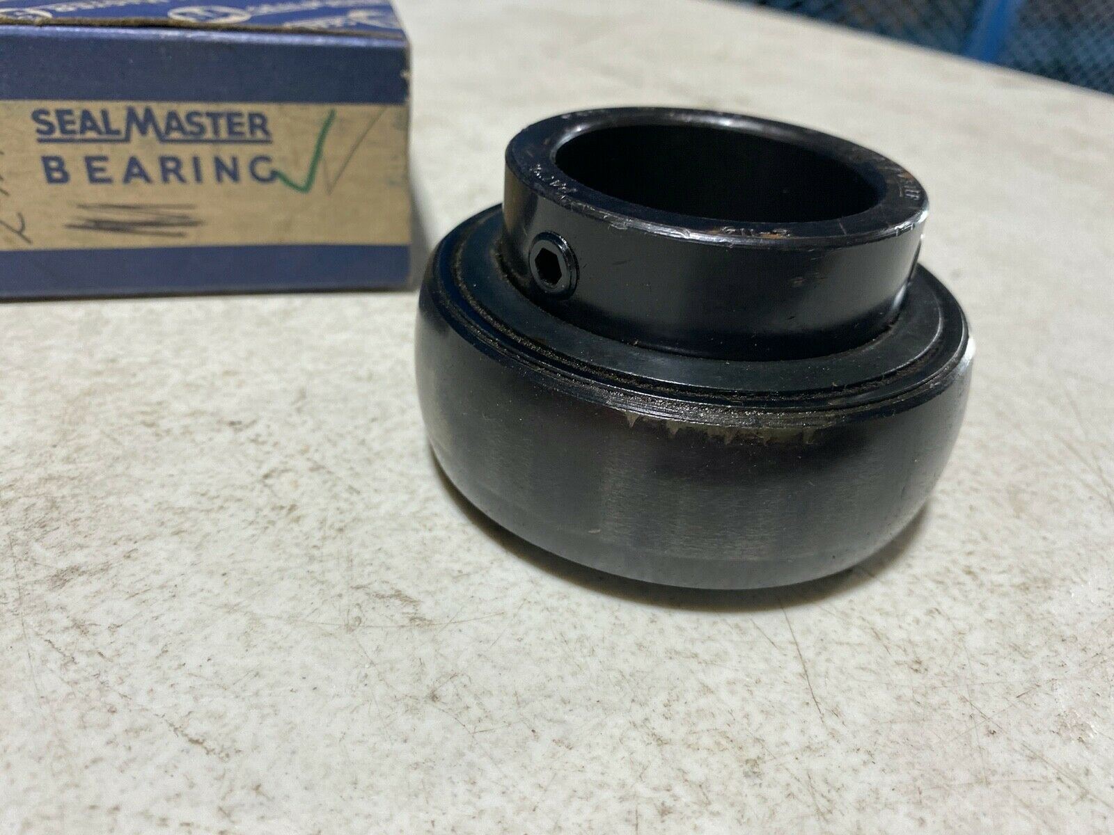 One Sealmaster 2-114 Ball Insert Bearing Set Screw 1-7/8″ Bore, NOS