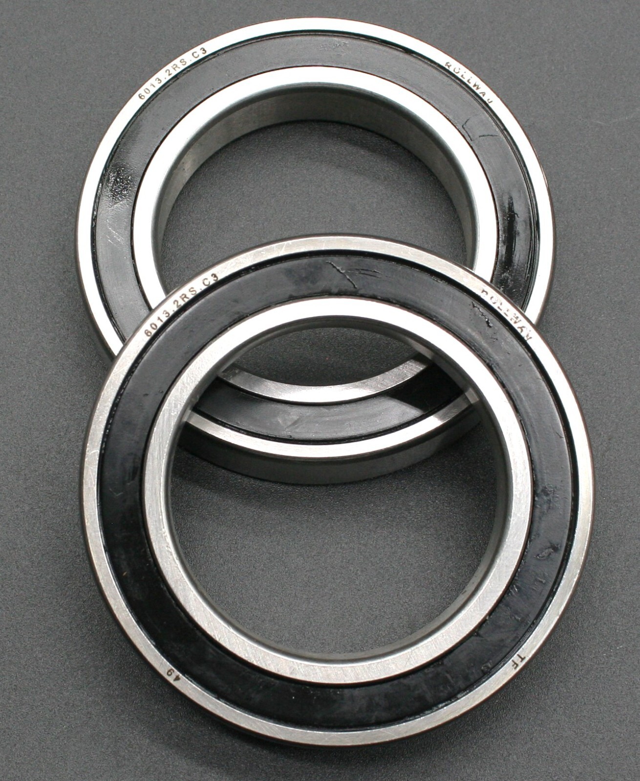 Two (2) Rollway 6013 2RS C3 Deep Groove 65 MM ID USA NEW