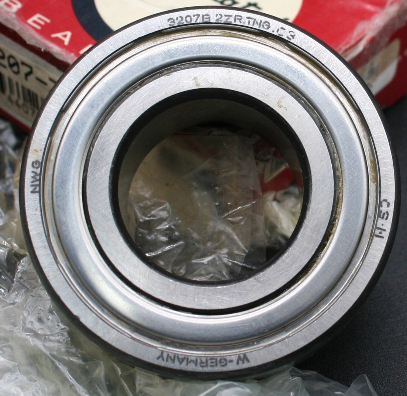 Lot of 2 NWG 3207B2ZRTNG C3 Angular Contact Bearings 35MM ID 5207 2Z Germany