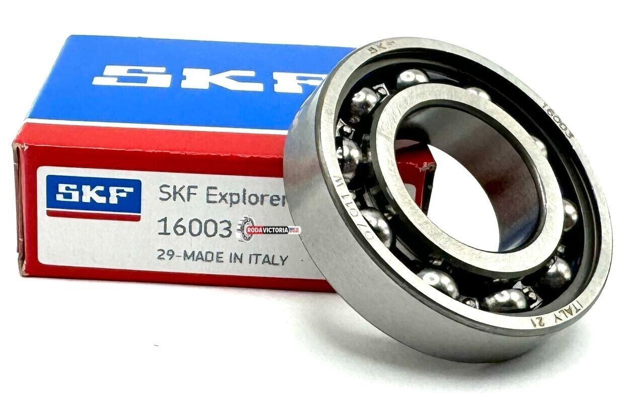 SKF 16003 C3 DEEP GROOVE BALL BEARING, OPEN TYPE, NO SEALS 17x35x8 mm