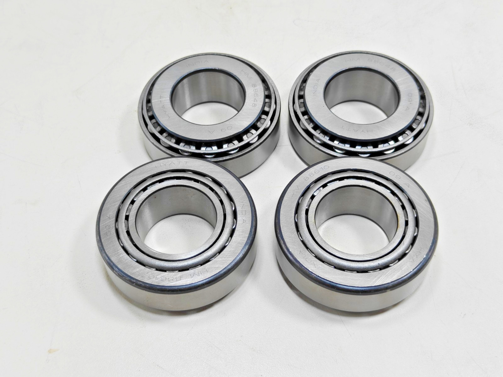 (4Pcs) HM88648 / HM88610 HYATT Tapered Roller Bearing Cone&Cup Lot Of 4 Pcs