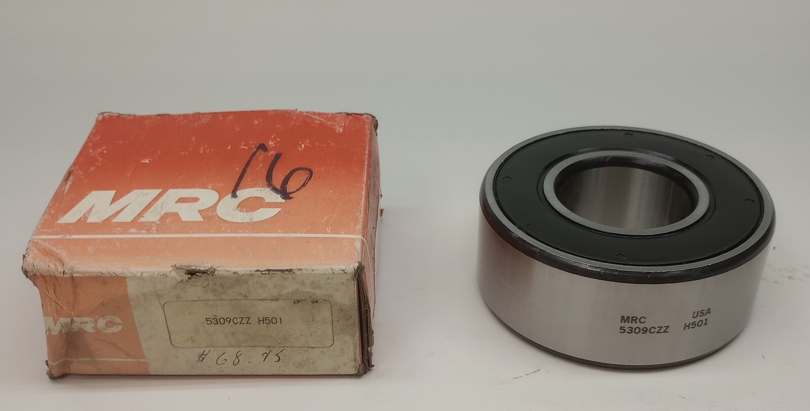 MRC 5309CZZ H501 Angular Contact Bearing Double Row 45 ID X 100 OD X 39.69mm W