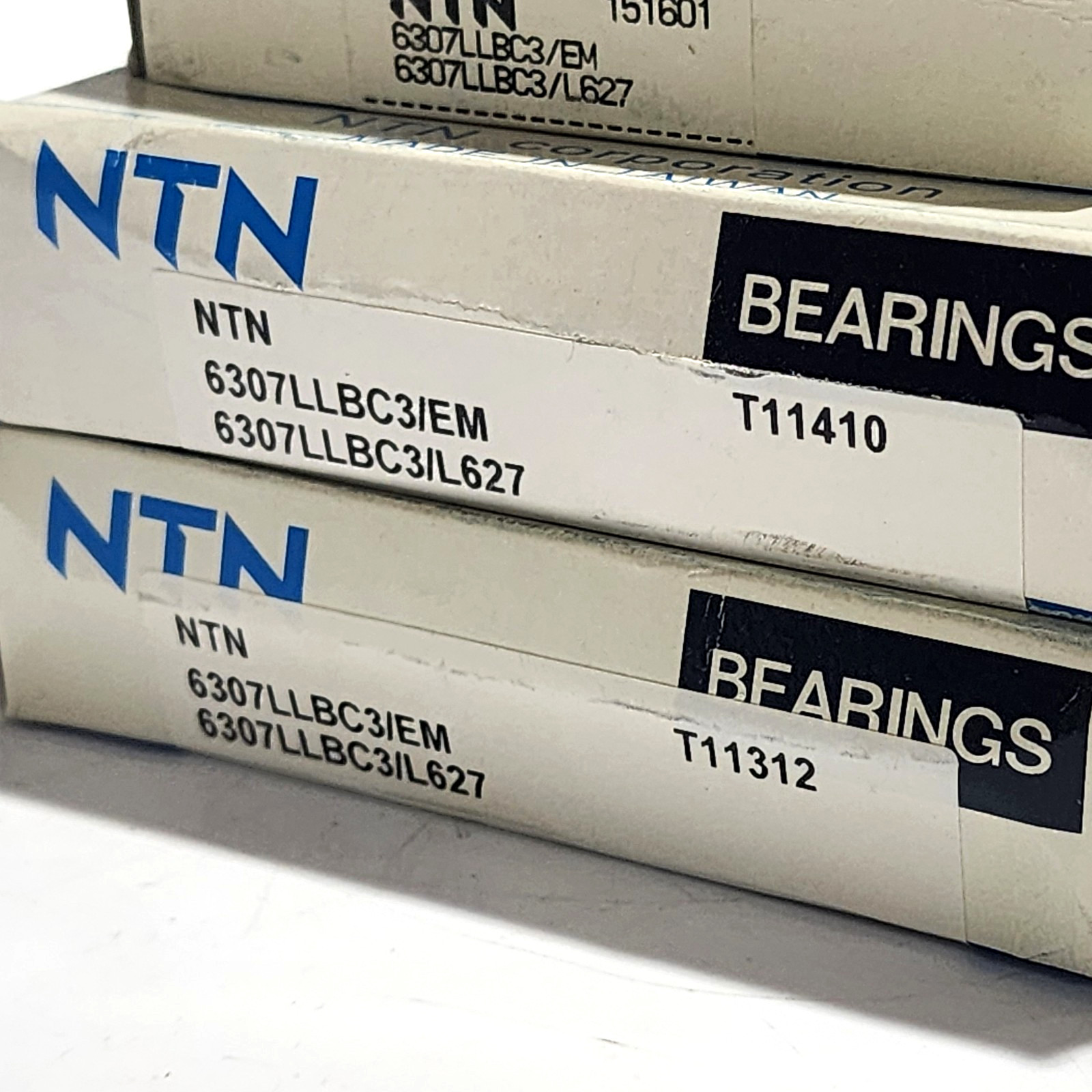 (4pc lot) NTN 6307 LLB C3/EM Deep Groove Ball Bearing, Rubber Sealed 35x80x21 mm