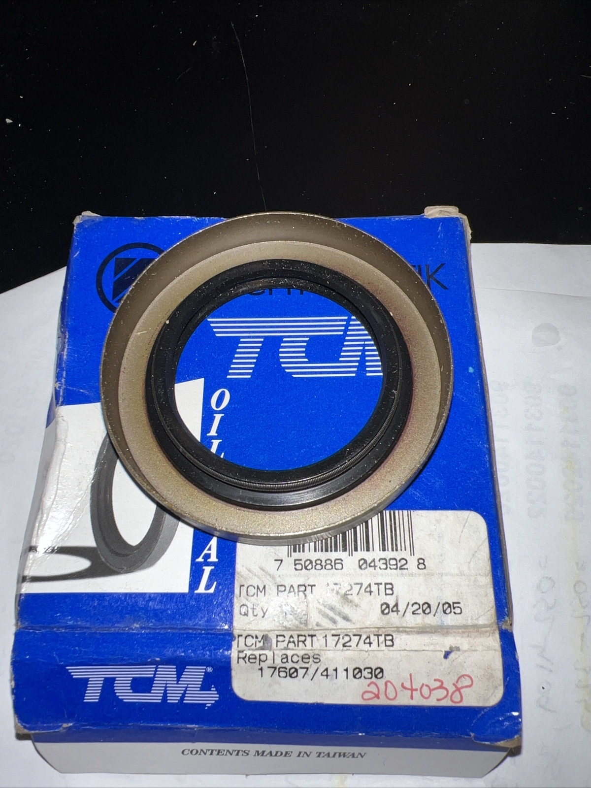 New TCM Seal 17274TB / 411030=204038 – TIM/NAT- Small Bore Seal 1.750 2.716 .359