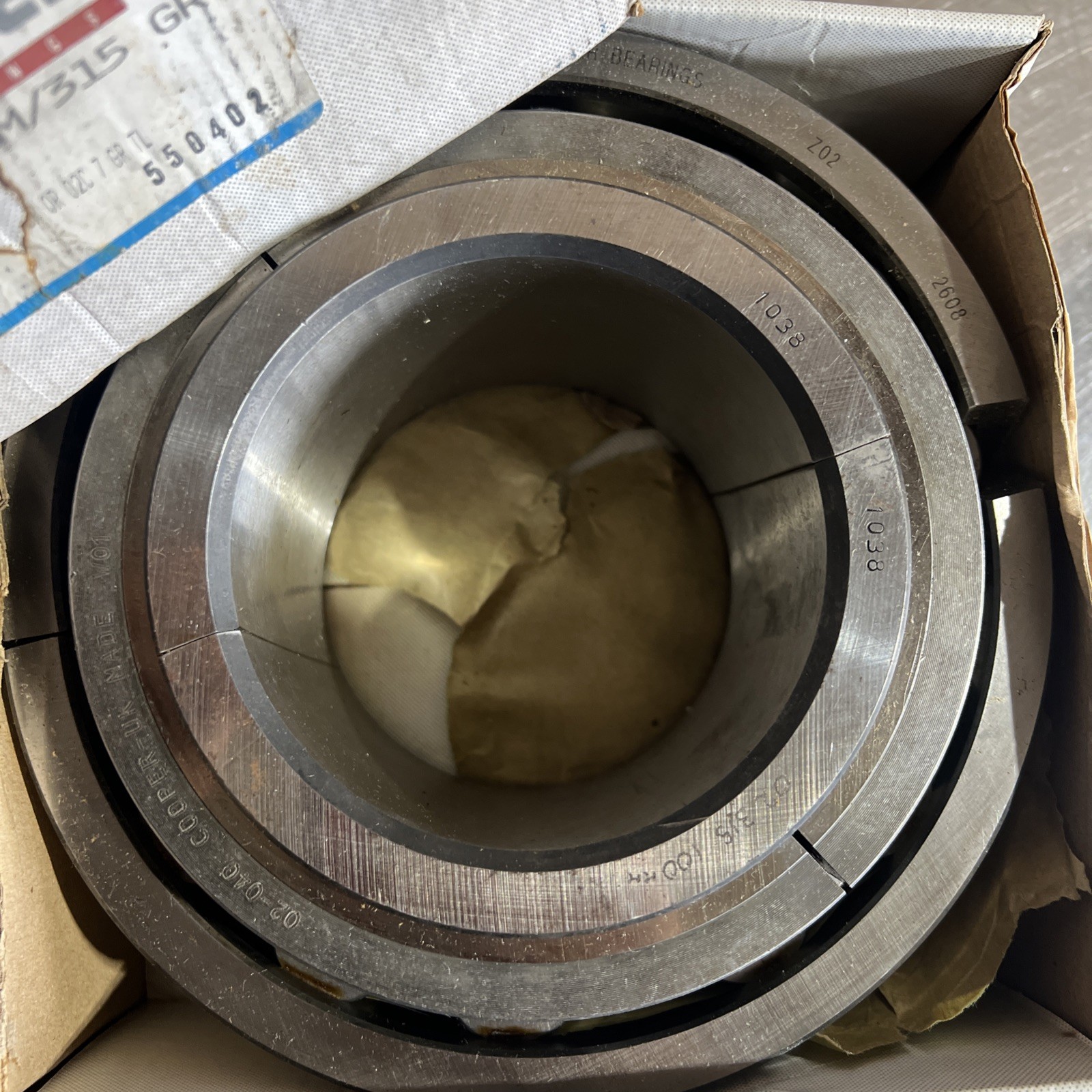 02B315/100MMGR Cooper BEARINGS FOR HOUSINGS Nos Surplus