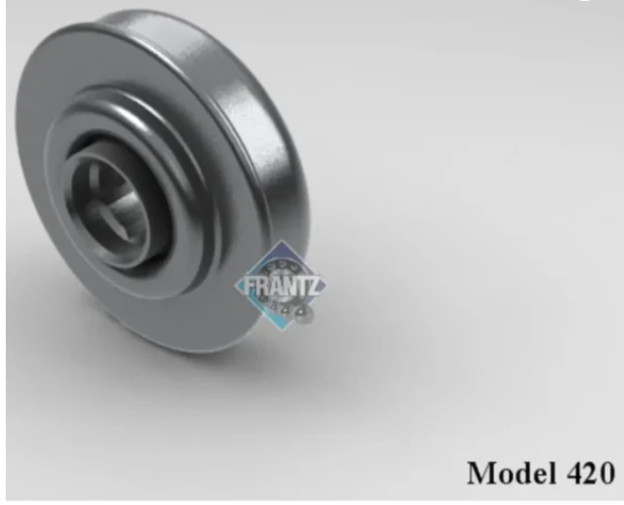 Frantz Mfg Conveyor Bearing 1.5″ Sch 12Ga Tubing, 7/16″ Hex Bore