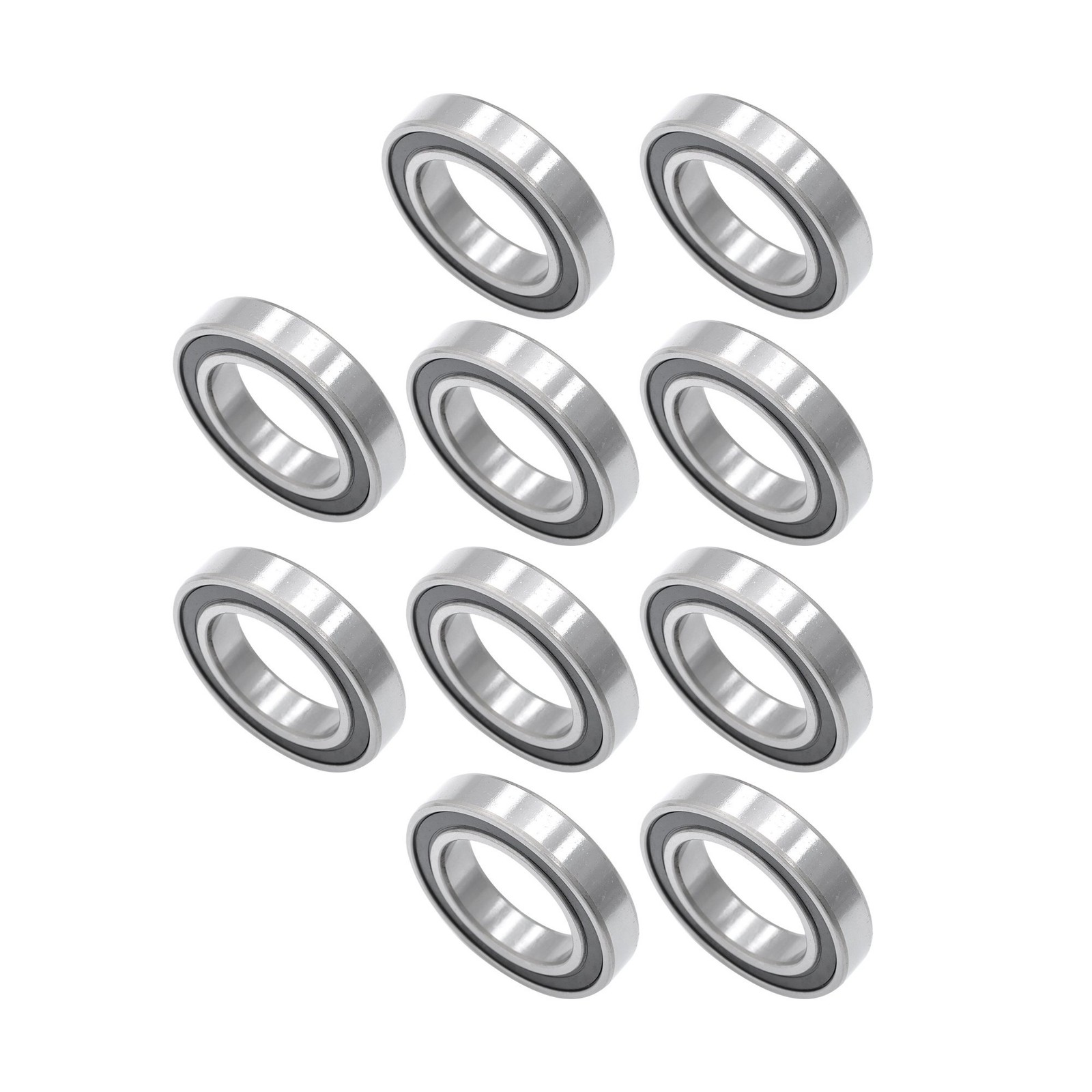 10pcs 6010-2RS Ball Bearings 50x80x16mm Double Rubber Sealed Industrial