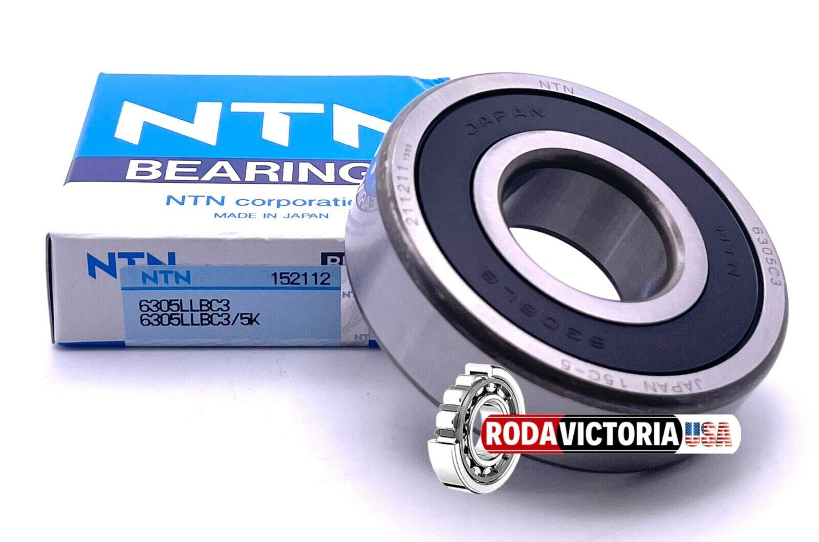 NTN 6305 LLBC3/5K Deep Groove Ball Bearings 25x62x17mm. 6305 2RS 6305RS