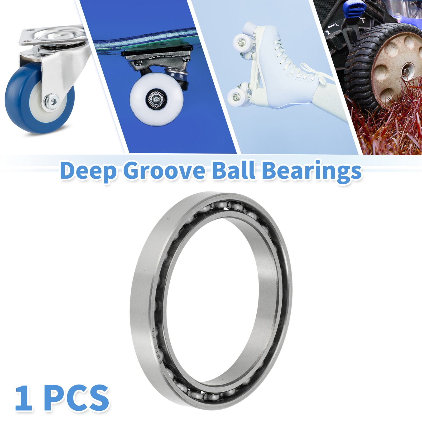 6812 Deep Groove Ball Bearings 60x78x10mm 1 Pc Scooter Skateboard Wheel