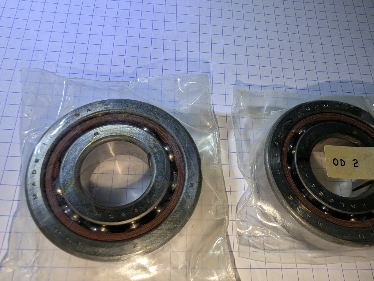 NOS FAG BARDEN ZXL050H PRECISION BEARING SPINDLE ONE PAIR PER LOT