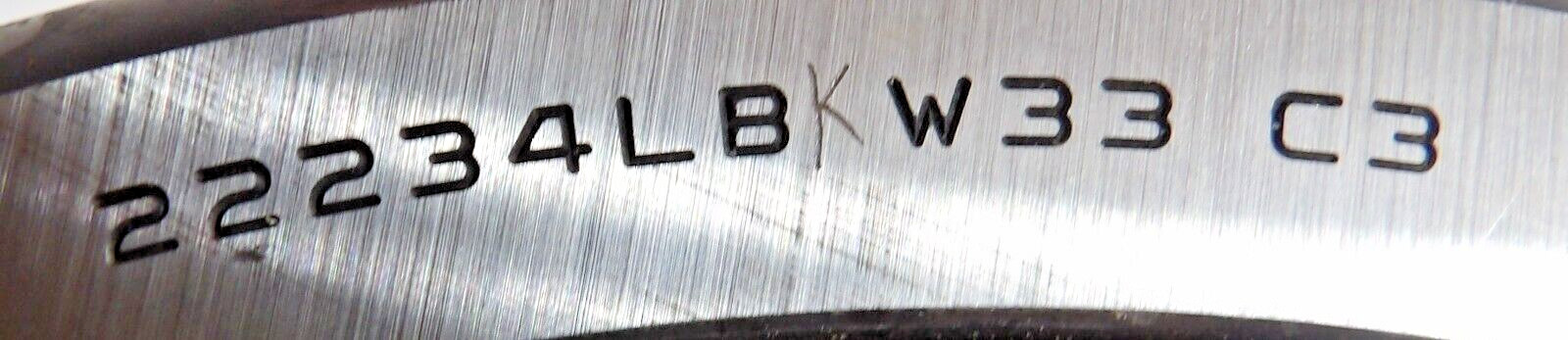 Link-Belt 22234LBK C3 Spherical Roller Bearing 170mm Tapered Brass Cage W33 New