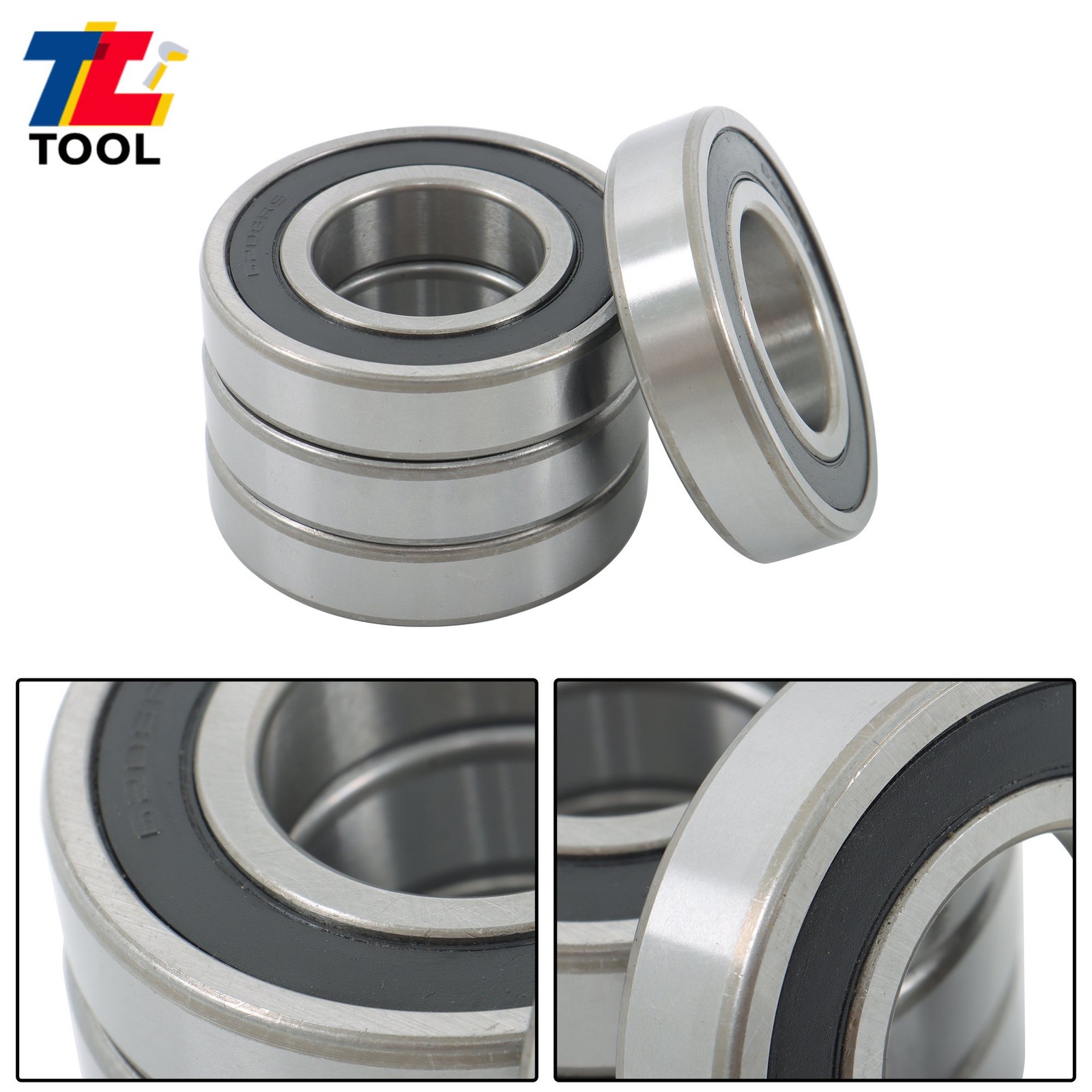 4pcs 6208-2RS 40x80x18mm Bearings Rubber Sealed Industrial