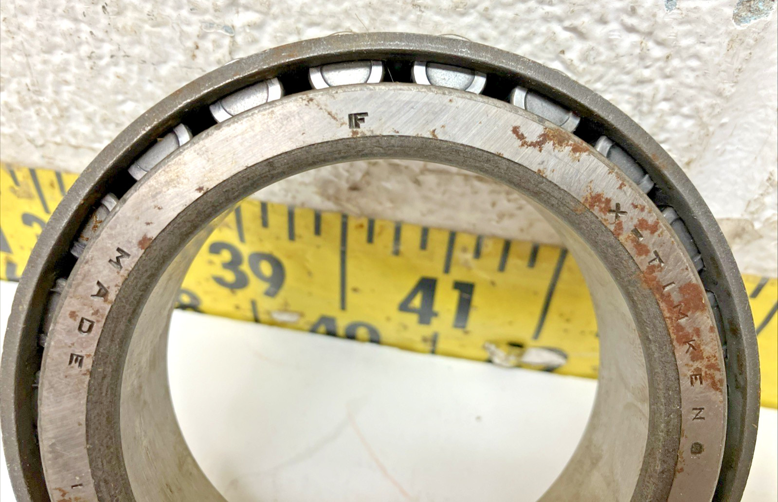 NOS Timken Tapered Roller Bearing 497 Bore: 3.37″ x OD 5.375″ x Width 1.172″ (1)