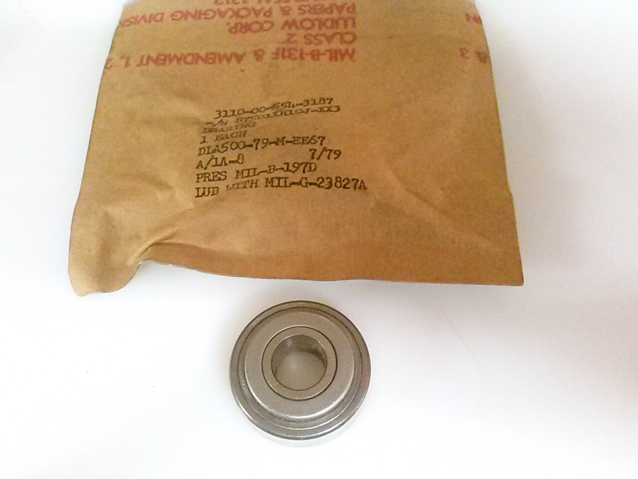 NDH 87501 XR1CJ-XX3 felt seal bearing, made in USA. New Departure Hyatt.