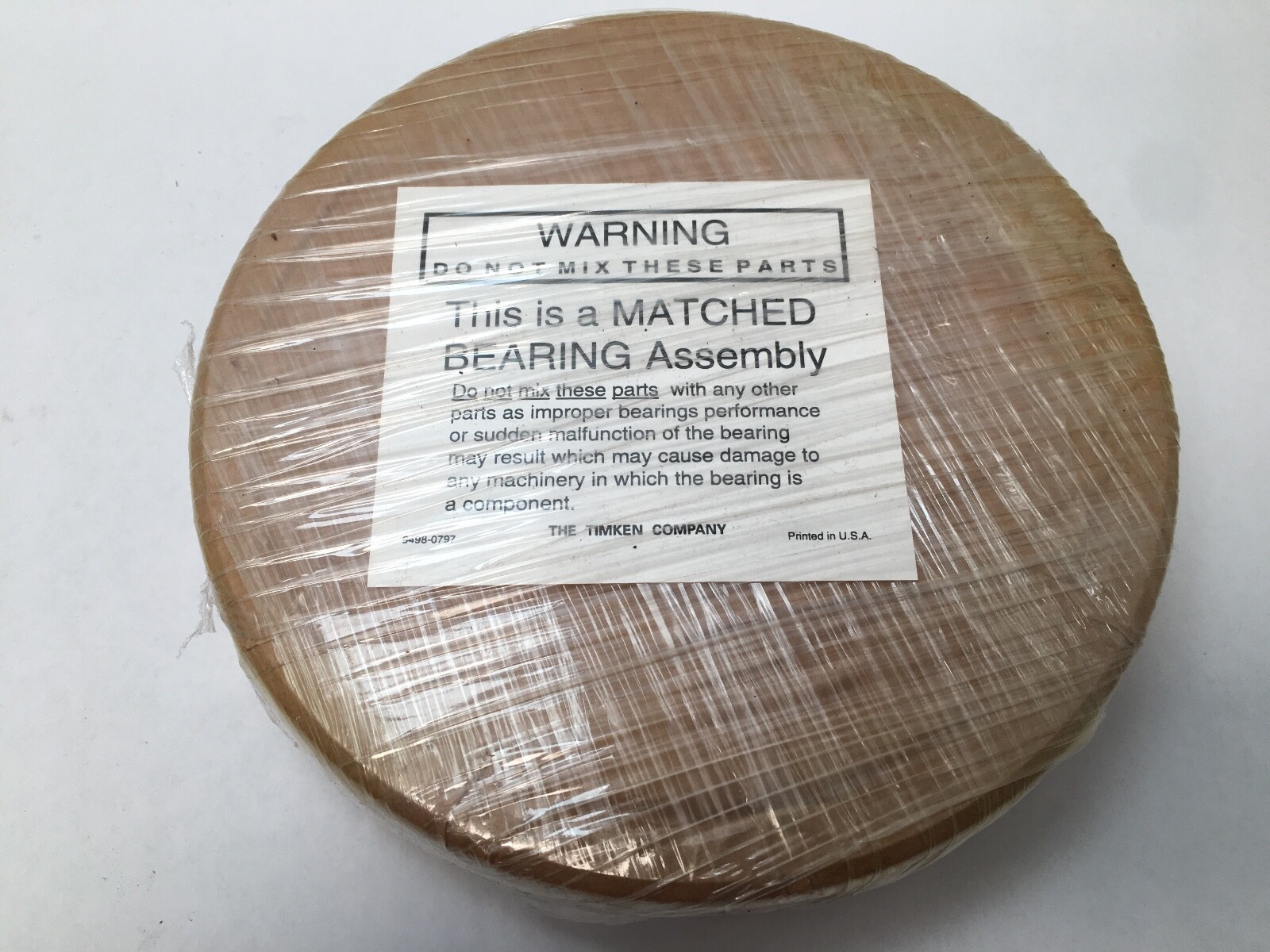 TIMKEN 67389-90085 Taper Bearing Cone & Cup 5-1/8″ ID 7-3/4″ OD 6738990085 USA
