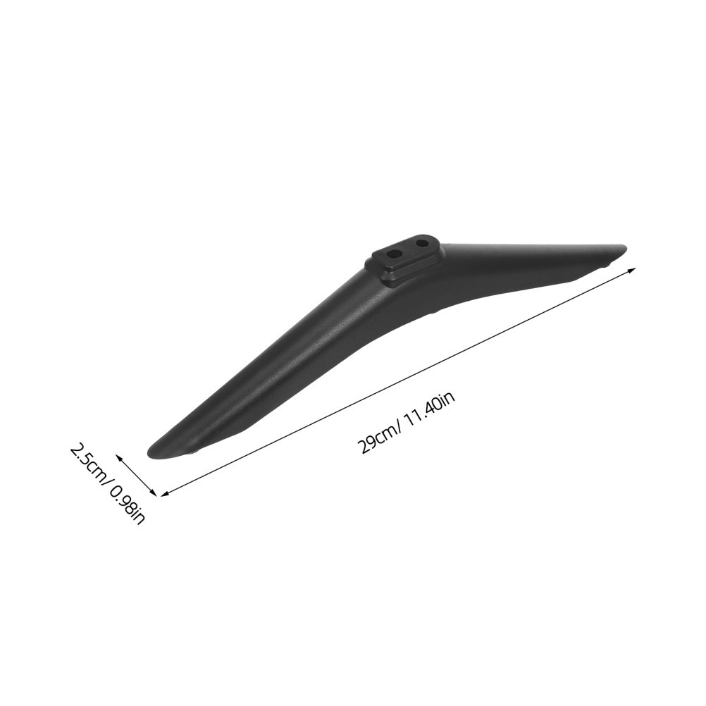 2Pcs Black Reusable Plastic TV Stand Replacement Legs for Home TV Pedestal Base