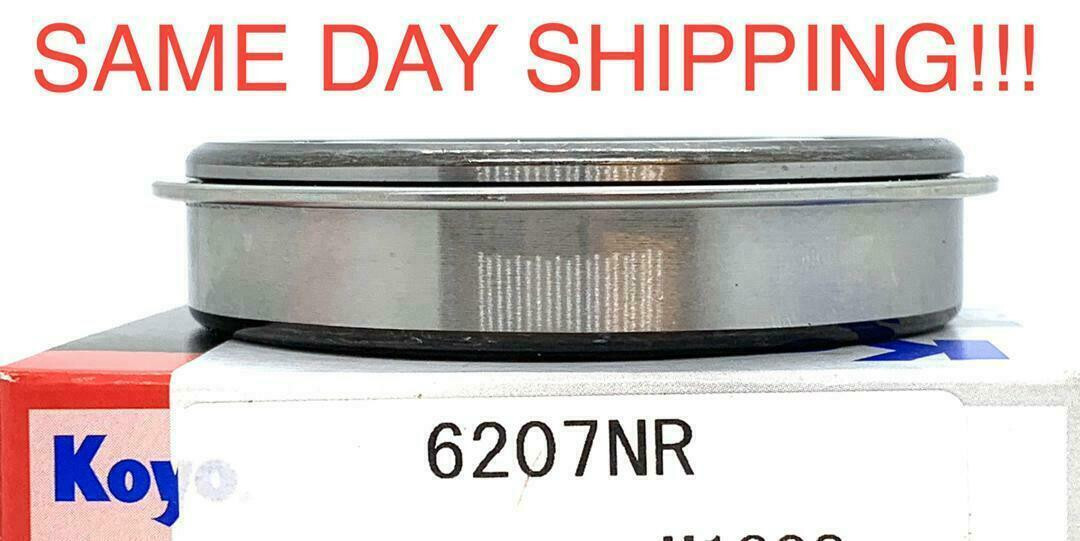 KOYO 6207 NR C3 Deep Groove Ball Bearing, Open, No Seals + Sanp Ring 35x72x17mm