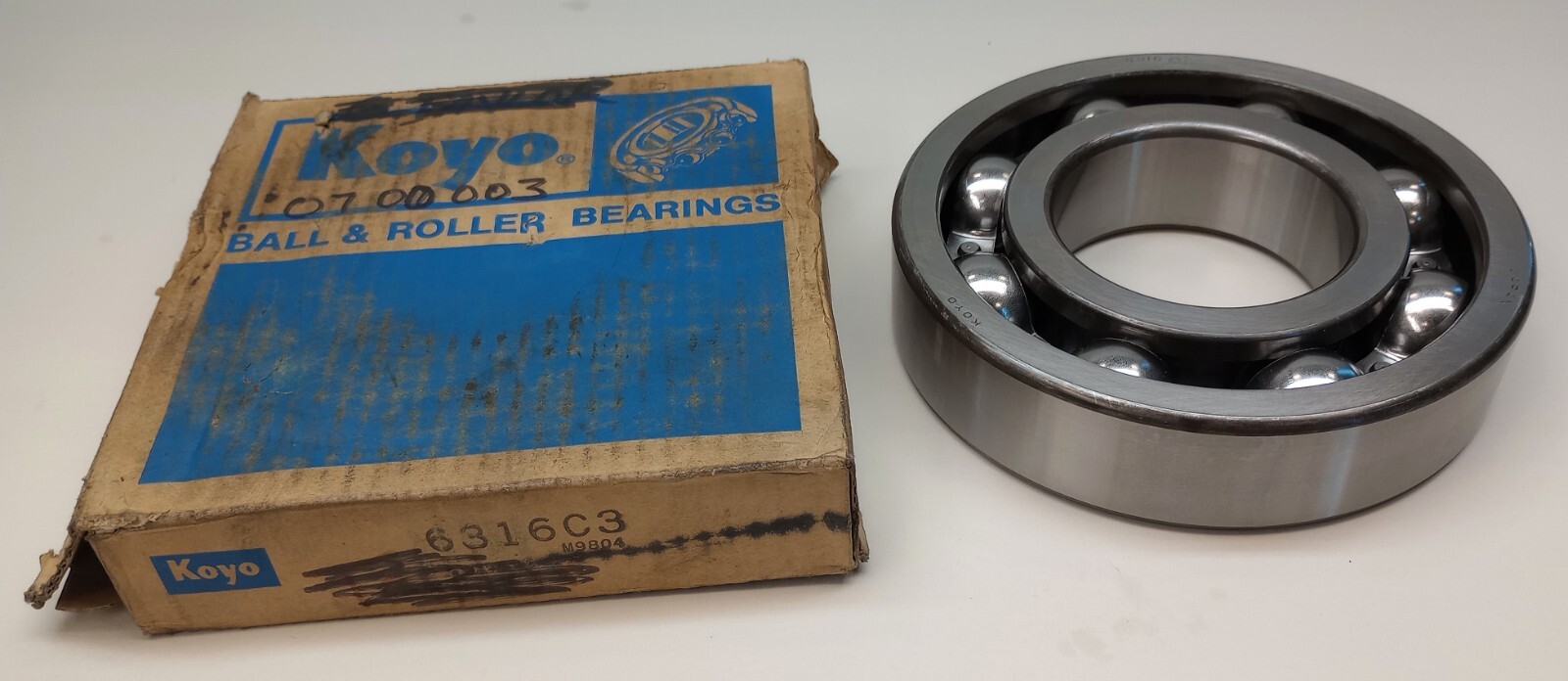 Koyo 6316C3 Ball Bearing Deep Groove 80mm ID X 170mm OD X 39mm W