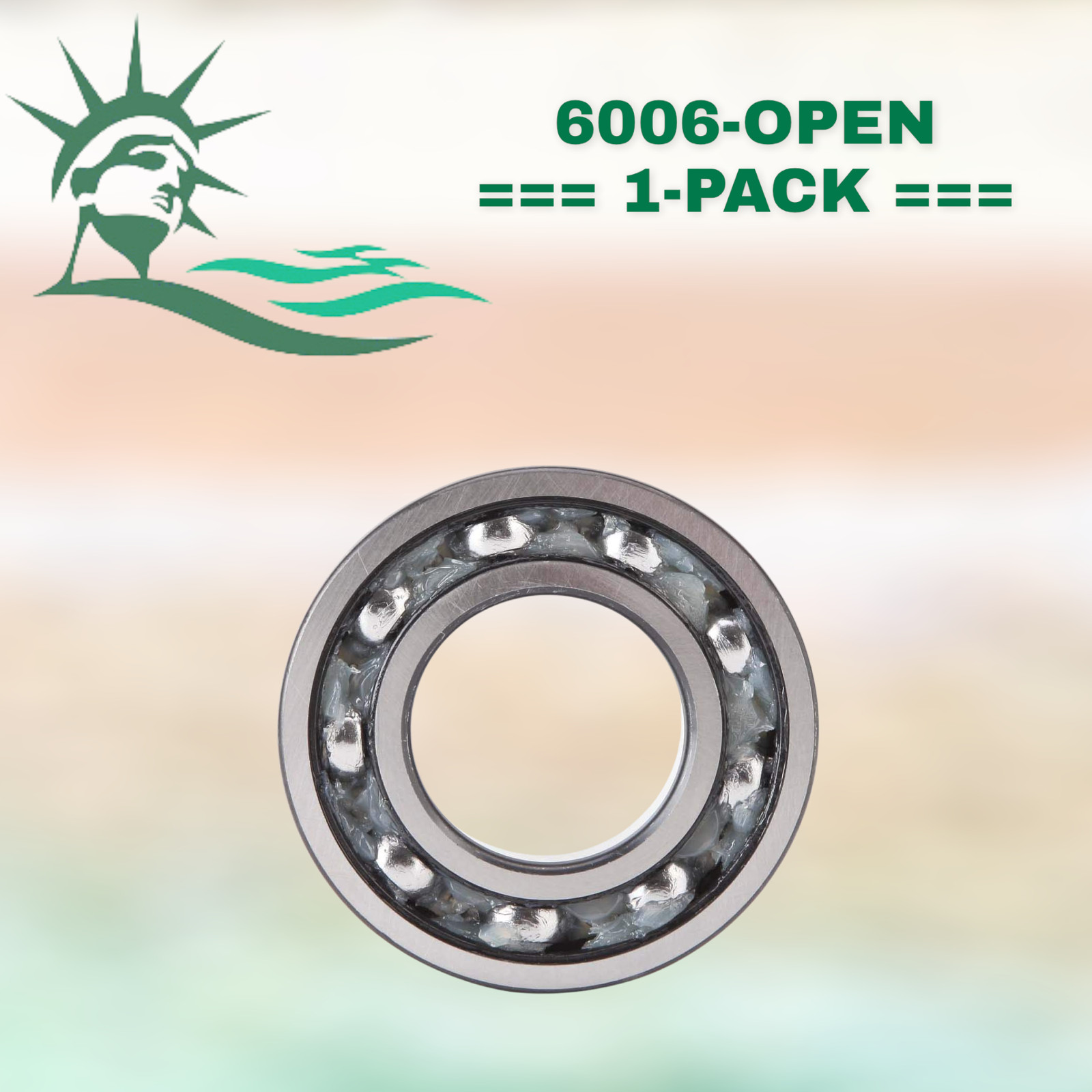 6006 WJB Radial Ball Bearing-Open (R34A6) By Premium Bearing Source