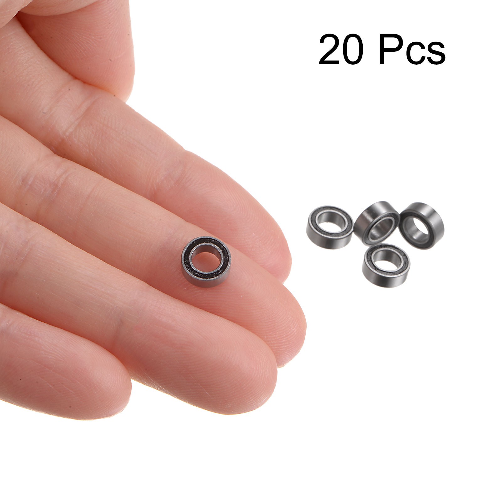 20pcs MR74-2RS Bearings 4x7x2.5mm Chrome Steel Mini Bearing Double Sealed ABEC3