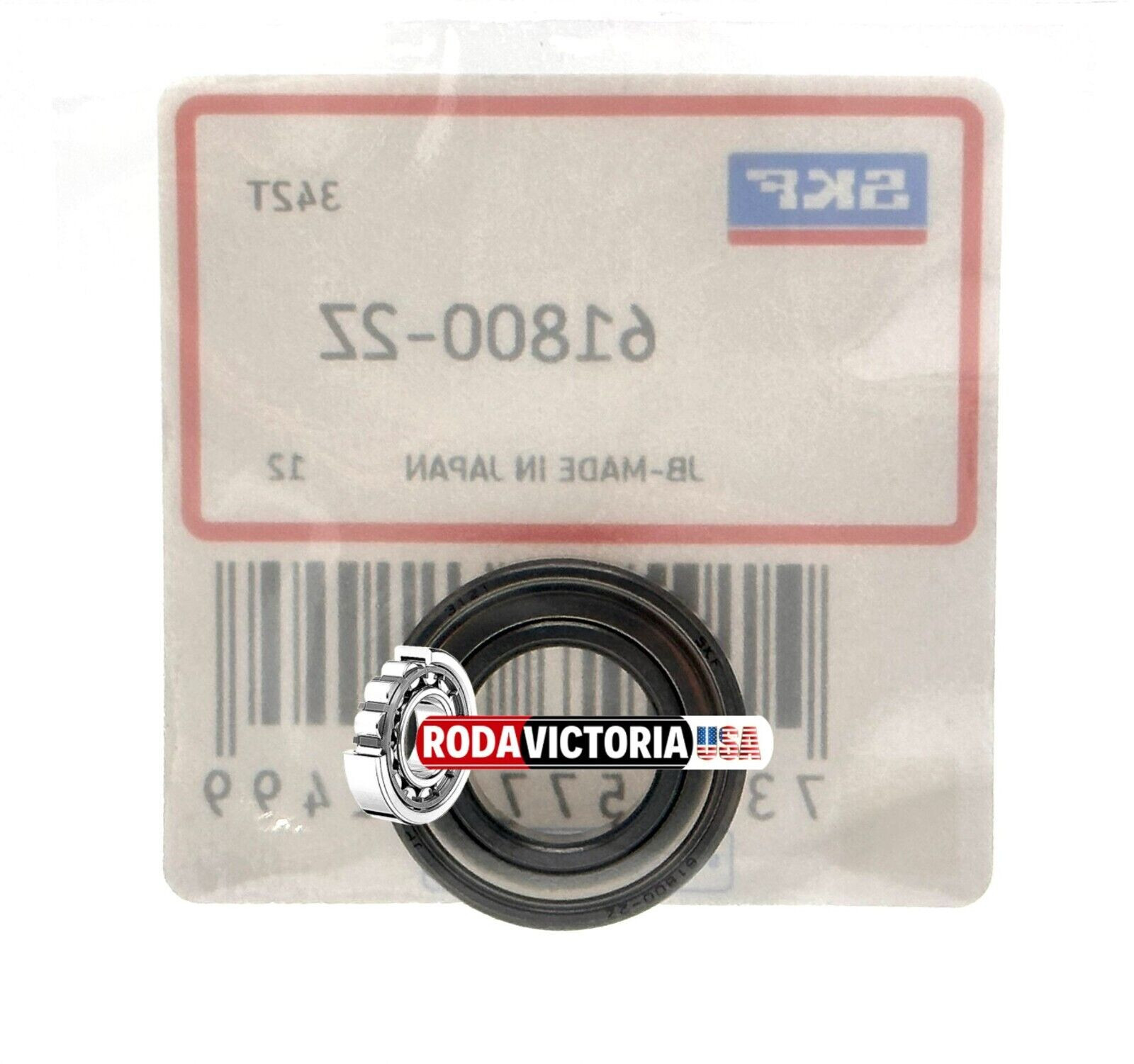 SKF 61800 ZZ DEEP GROOVE BALL BEARING, METAL SHIELDED 10x19x5mm 6800ZZ