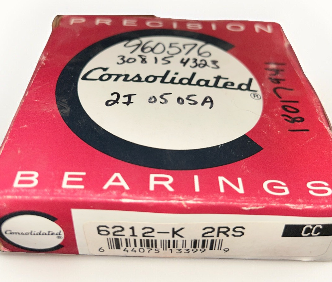 Consolidated Precision 6212-K 2RS Ball Bearing Deep Groove NEW! FREE SHIPPING!q9