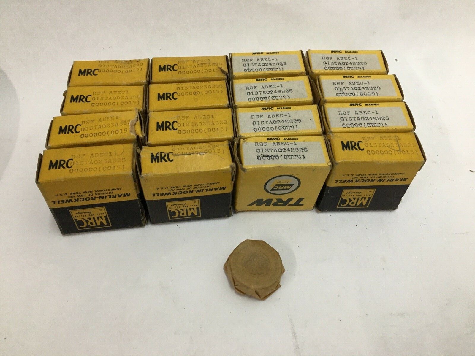 MRC R8F Bearing Single metal Seal 1/2×1-1/8×5/16″ R8 F R8-Z USA 16 pcs