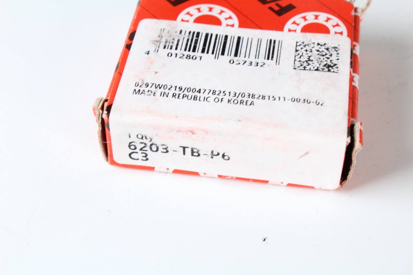 FAG 6203 TB P6 C3 Deep Groove Ball Bearing Open No Seals 17x40x12 mm
