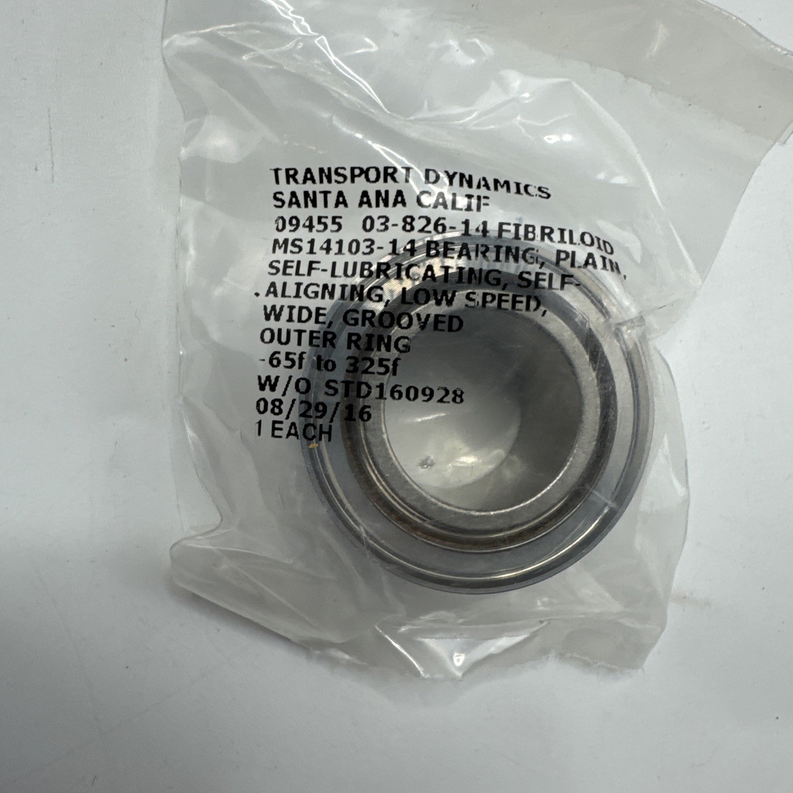 RBC Transport Dynamics Bearing MS14103-14 Self-Aligning 03-826-14 NEW Sealed