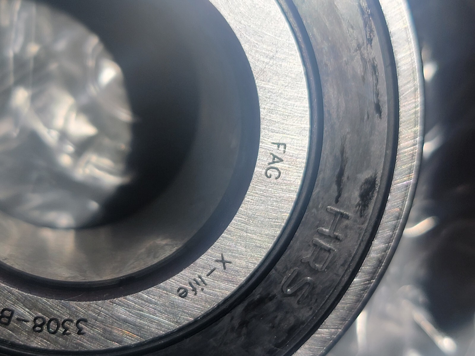 FAG 3308-BD-2HRS-TVH Double Row Angular Contact Ball Bearing FREE SHIP LOC K1
