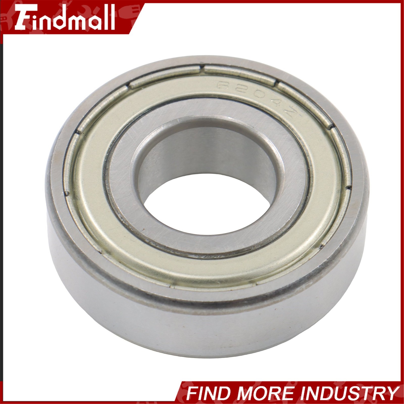 Findmall 10 Pcs 6204 ZZ Bearings 20x47x14mm Metal Shielded Deep Groove