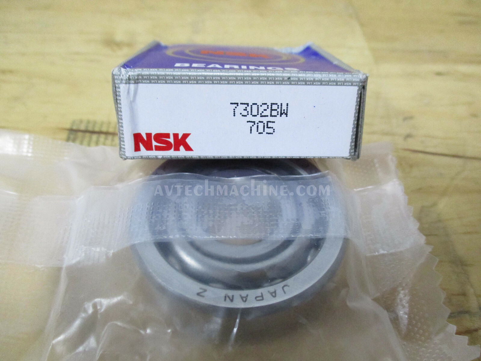 7302BW NSK Angular Contact Bearing Steel Cage