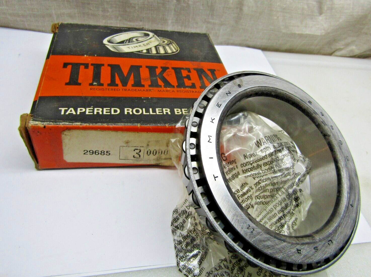 Timken 29685 -30000 *3 Class 3 Precision Tapered Roller Bearing Cone USA made