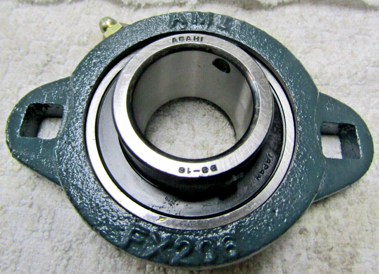 👍NEW AMI FLANGE 2 HOLE MOUNT BALL BEARING 1-3/16″ BORE BFX206-19