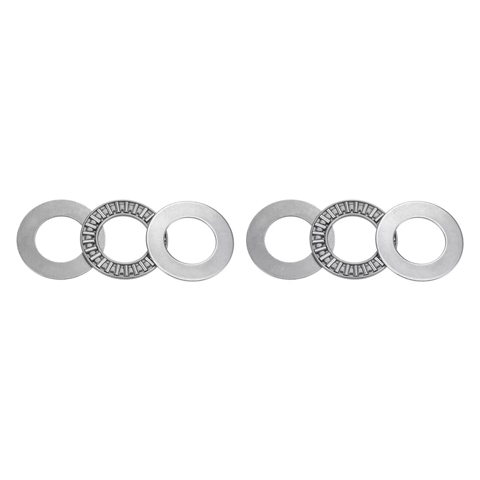 2 Sets AXK2035 Thrust Needle Roller Bearings with Washers, 20Mm Bore, 35Mm OD, 2