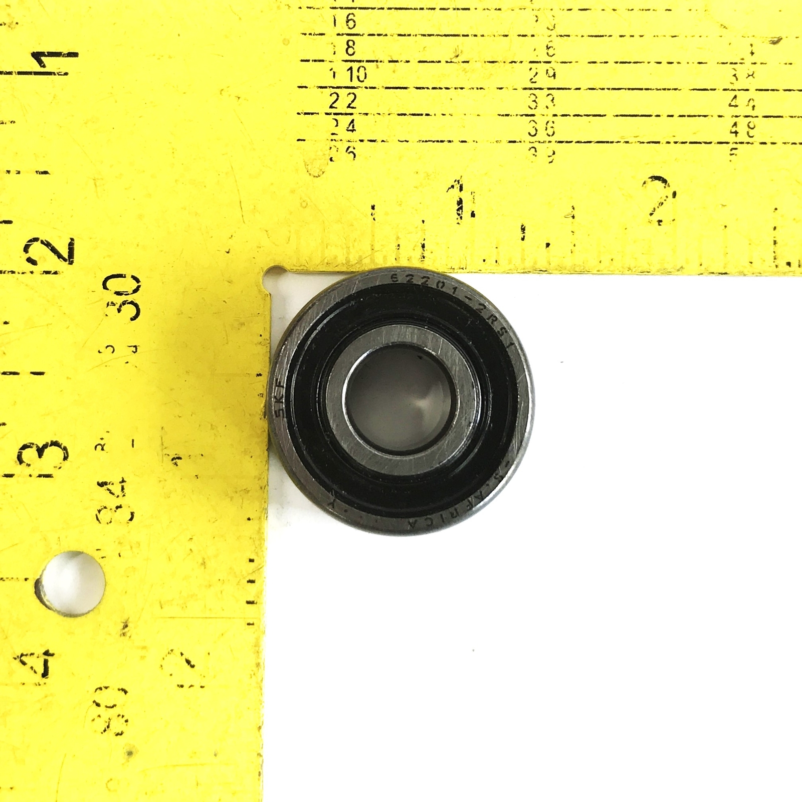 Unbranded 1-1/4 inch x 1/2 inch Single Row Bearing 62201-2RS1 [Lot of 2] NOS
